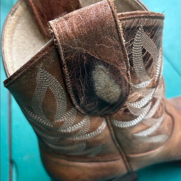 Brown Leather Cowboy Boots- 7.5- worn twice - Picture 8 of 8